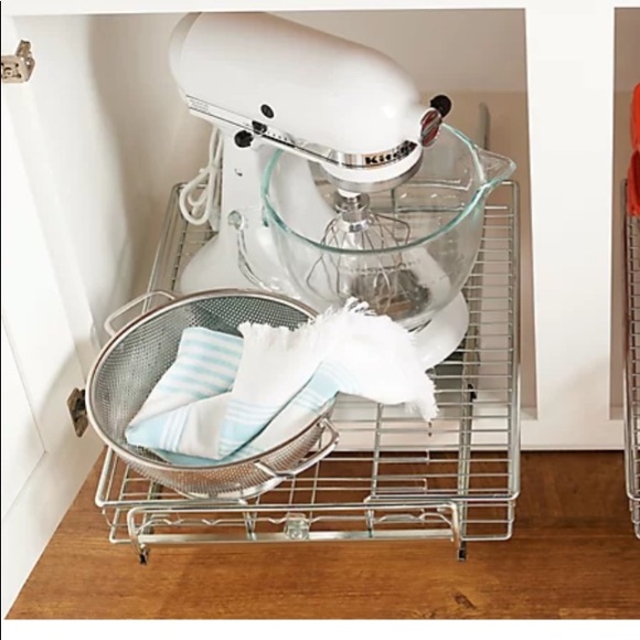 Pop-It Set of 2 Small Adjustable Sliding Cabinet Organizers. expandable - Picture 3 of 8